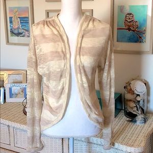 Tan stripes cardigan